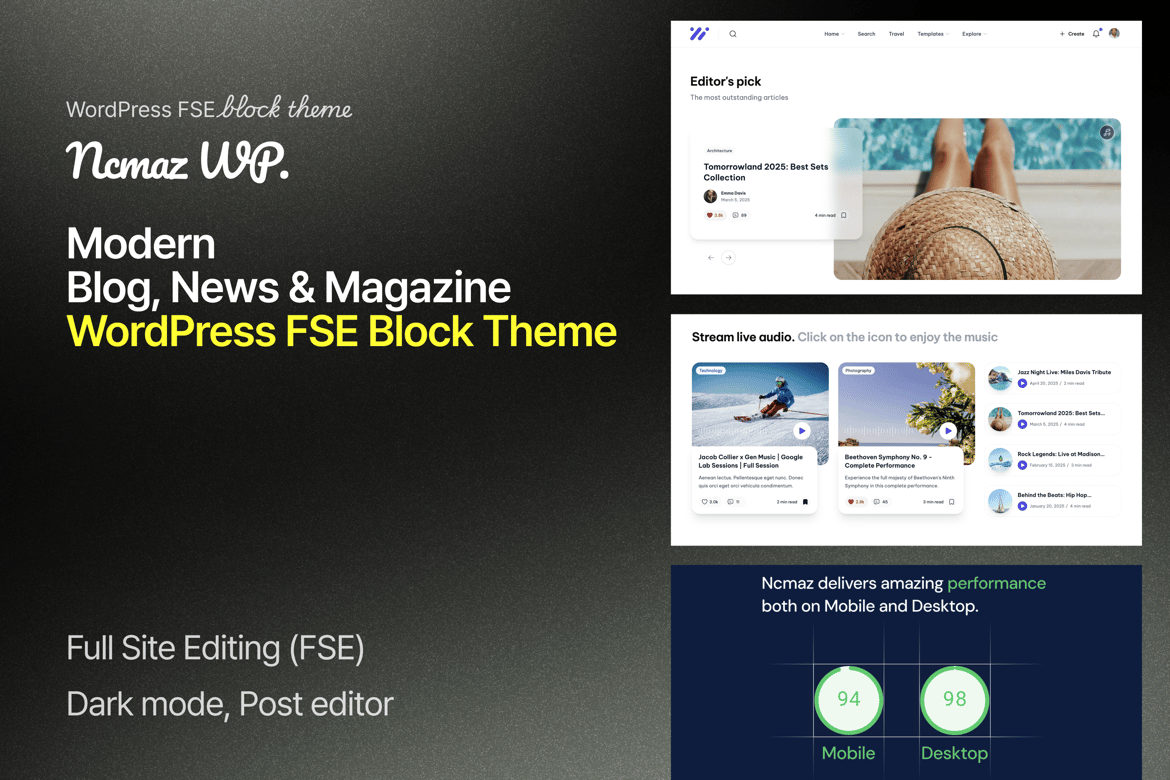 Ncmaz - Tema WordPress Majalah dan Berita Terdepan
