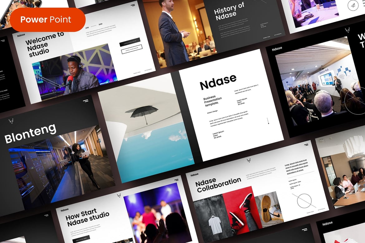 Template Presentasi PowerPoint Ndase - Solusi Kreatif untuk Bisnis Anda