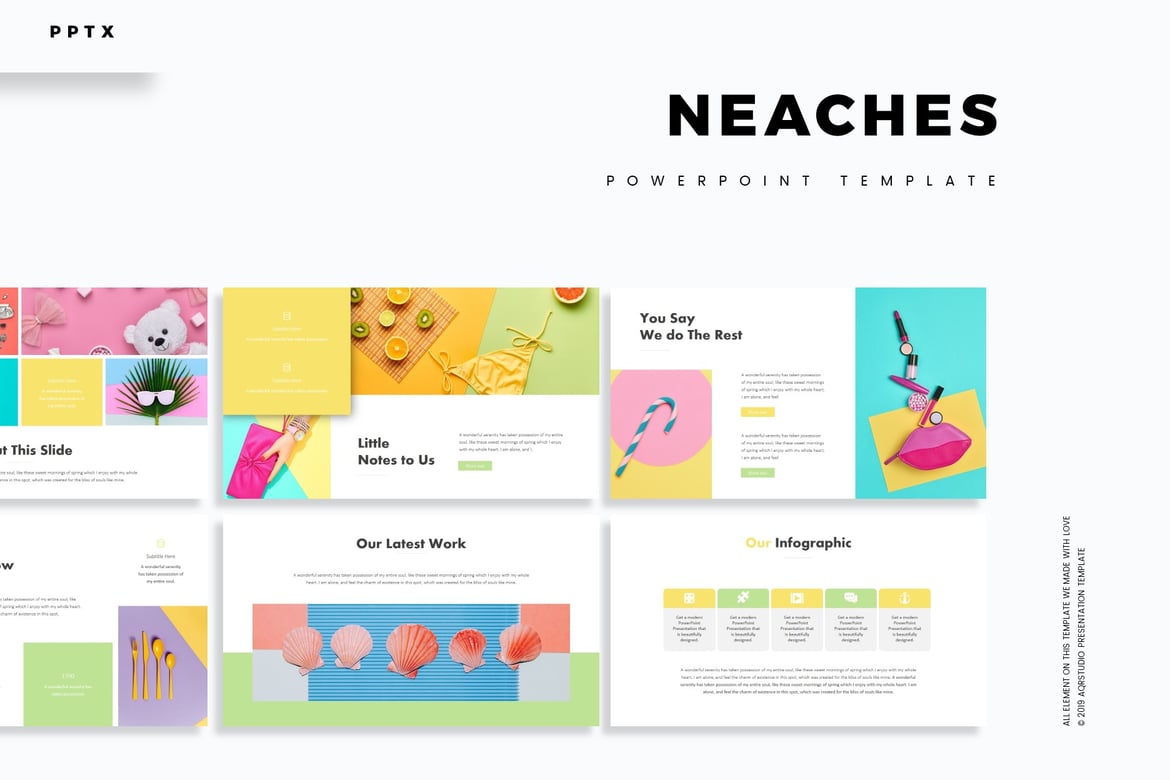 Neaches - Template PowerPoint Serbaguna yang Menarik