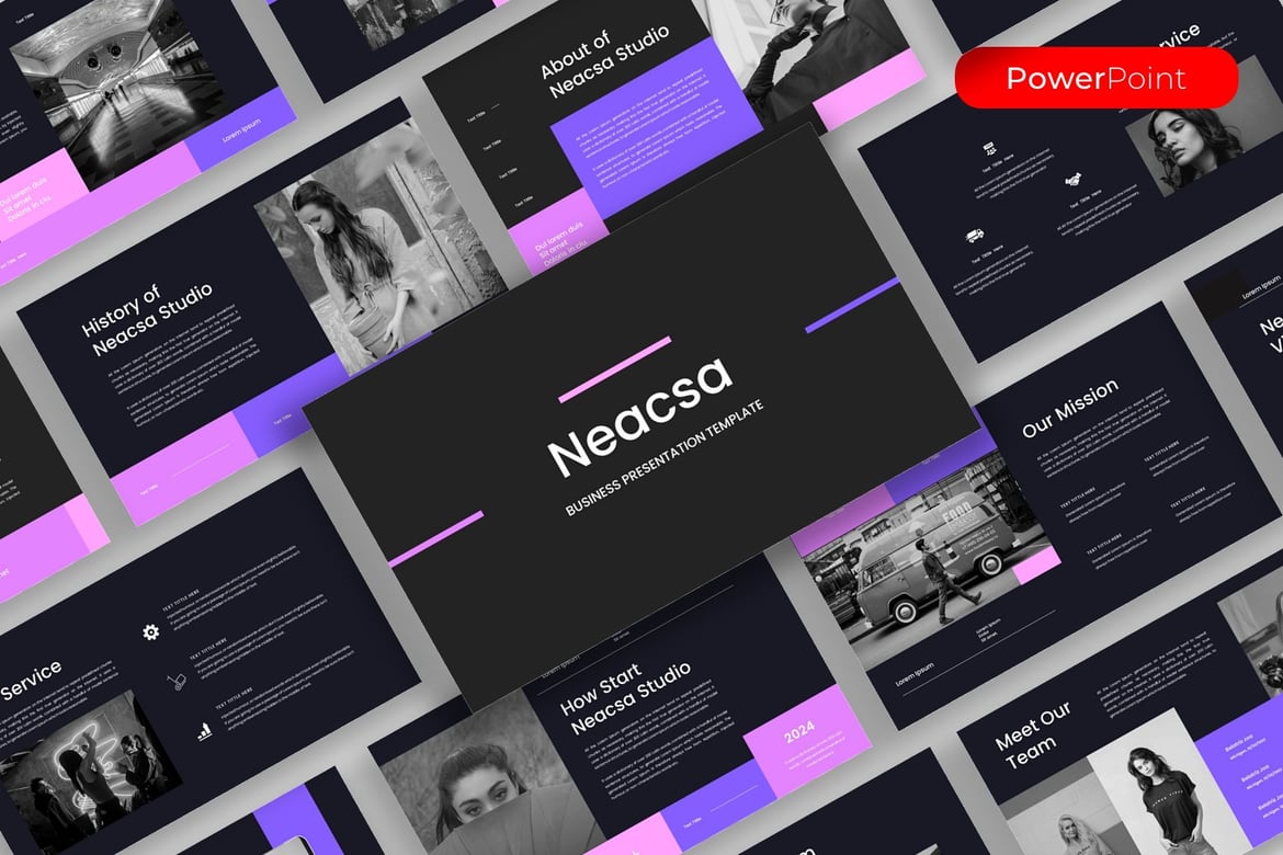 Template PowerPoint Neacsa – Solusi Presentasi Bisnis Anda