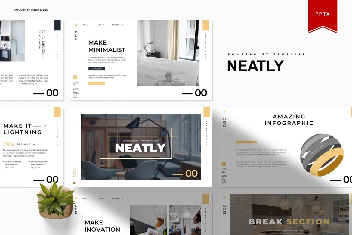 Template PowerPoint Neatly | Solusi Presentasi Profesional