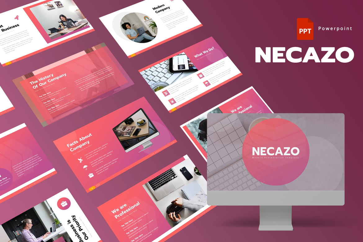 Necazo - Template Powerpoint Serbaguna yang Menarik