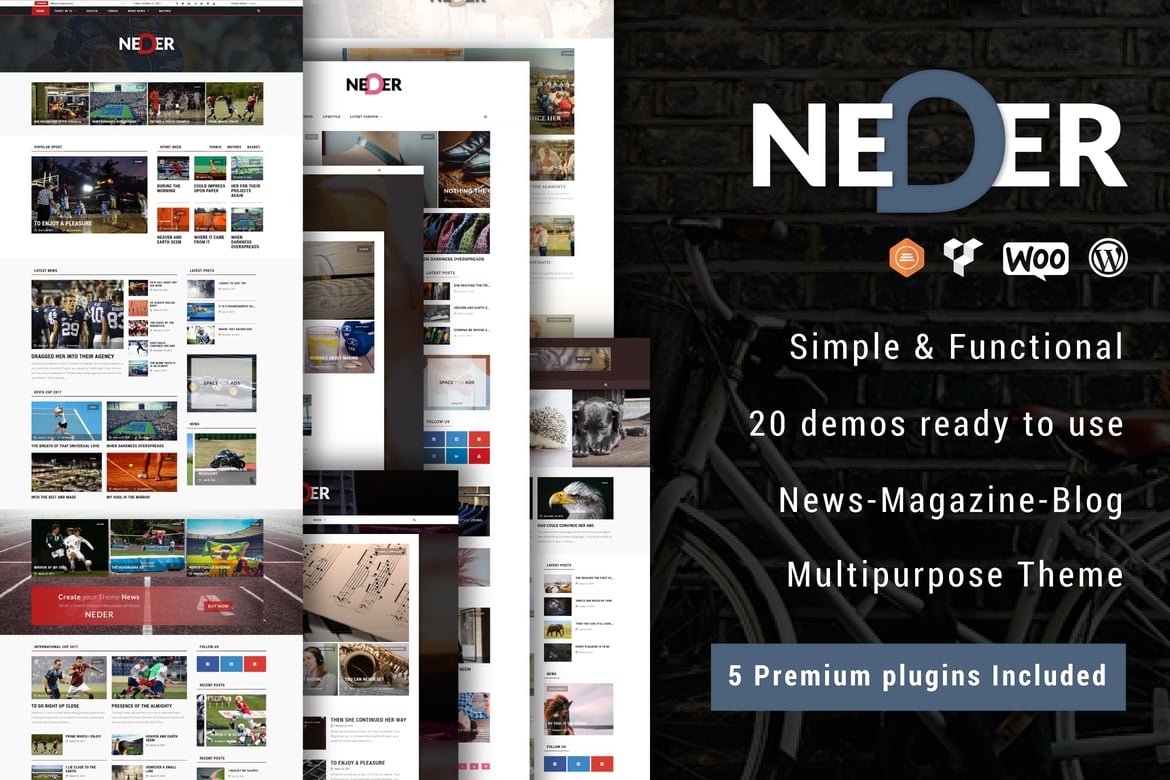 Neder - Tema WordPress Terbaik untuk Berita, Majalah, dan Blog