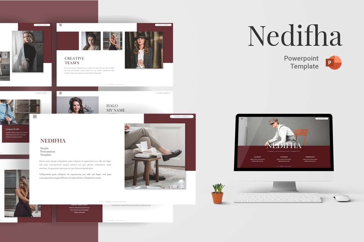 Nedifha - Template PowerPoint Serbaguna dan Menarik