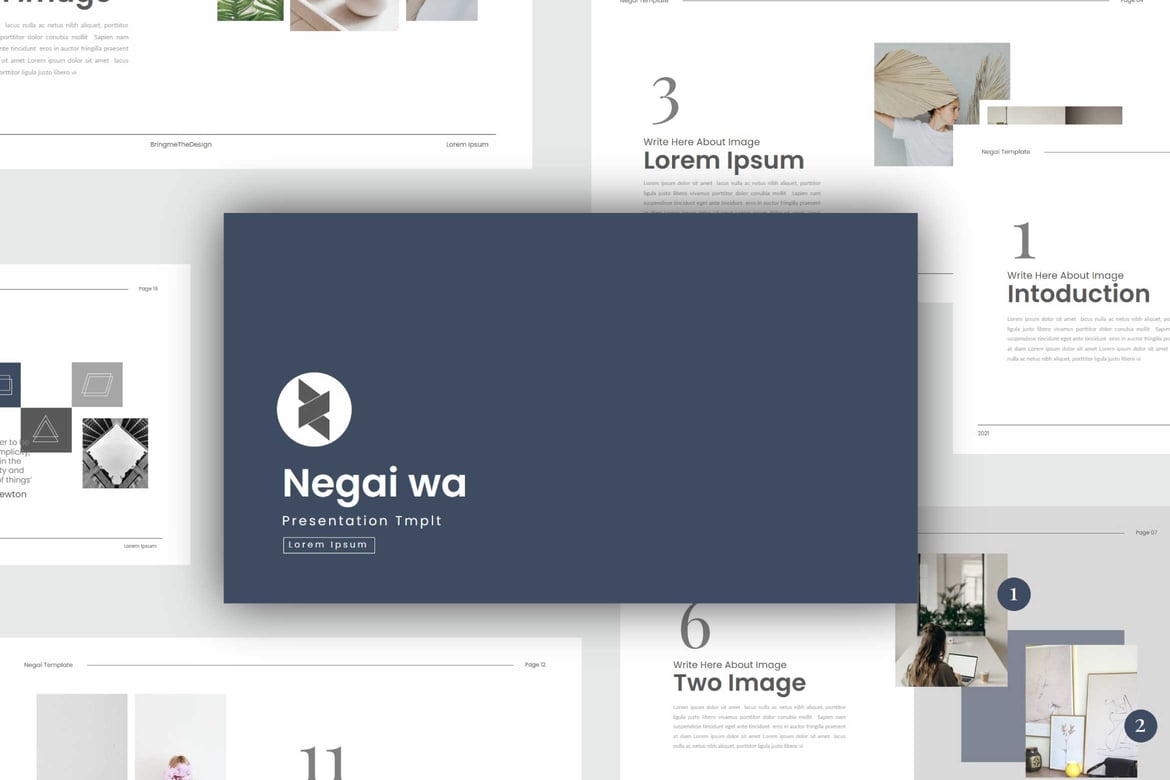 Template Presentasi PowerPoint Negaiwa yang Elegan dan Profesional