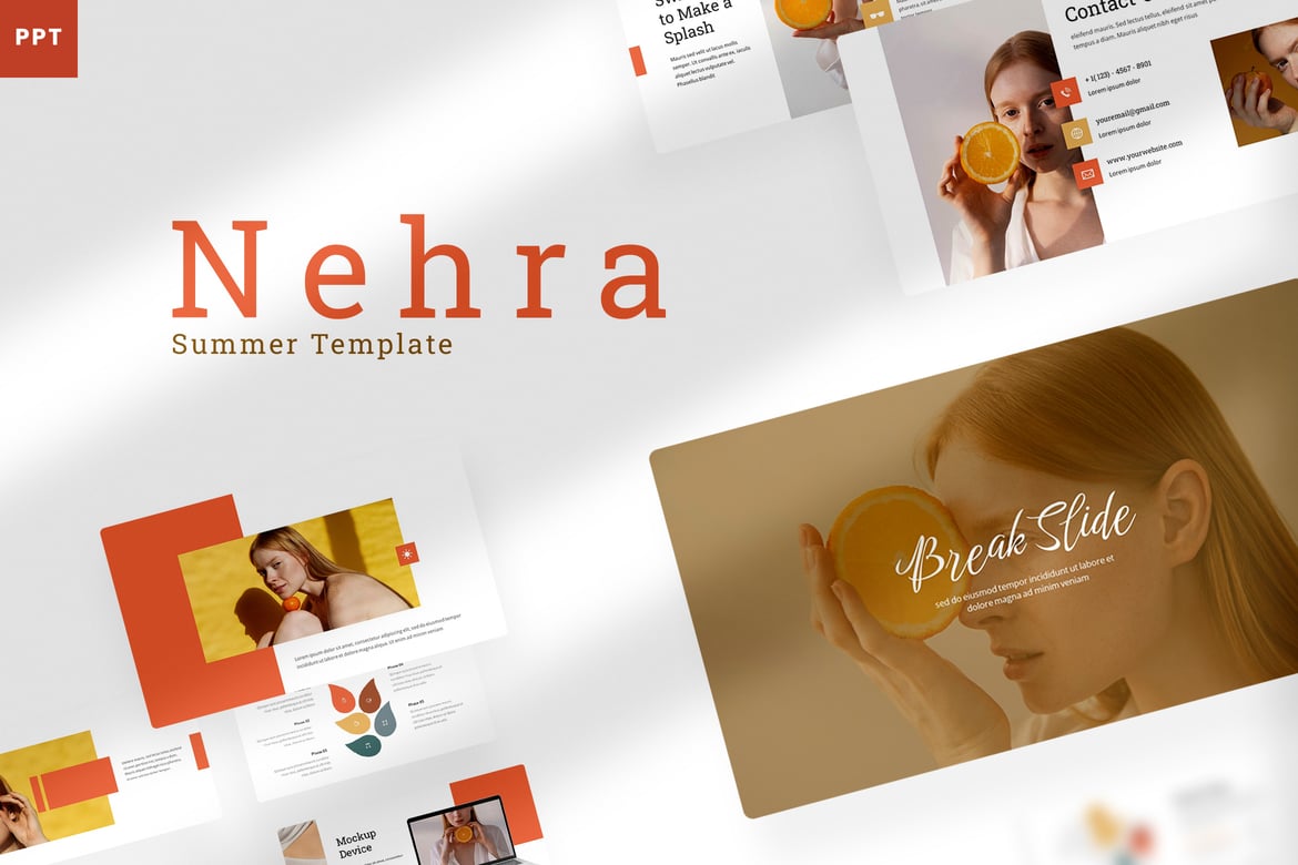 Template Presentasi PowerPoint Nehra yang Menarik dan Profesional