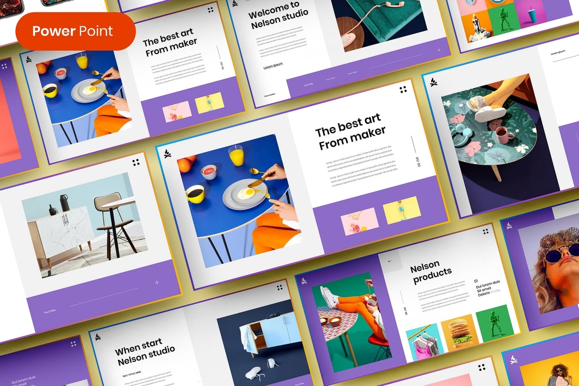 Template Presentasi Bisnis Nelson - PowerPoint yang Menarik