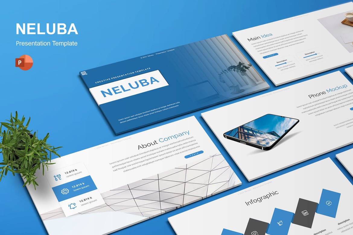 Neluba - Template Presentasi PowerPoint yang Menarik