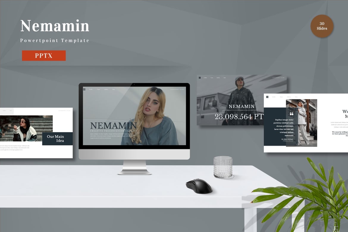 Template PowerPoint Nemamin - Solusi Presentasi Profesional untuk Bisnis dan Pribadi
