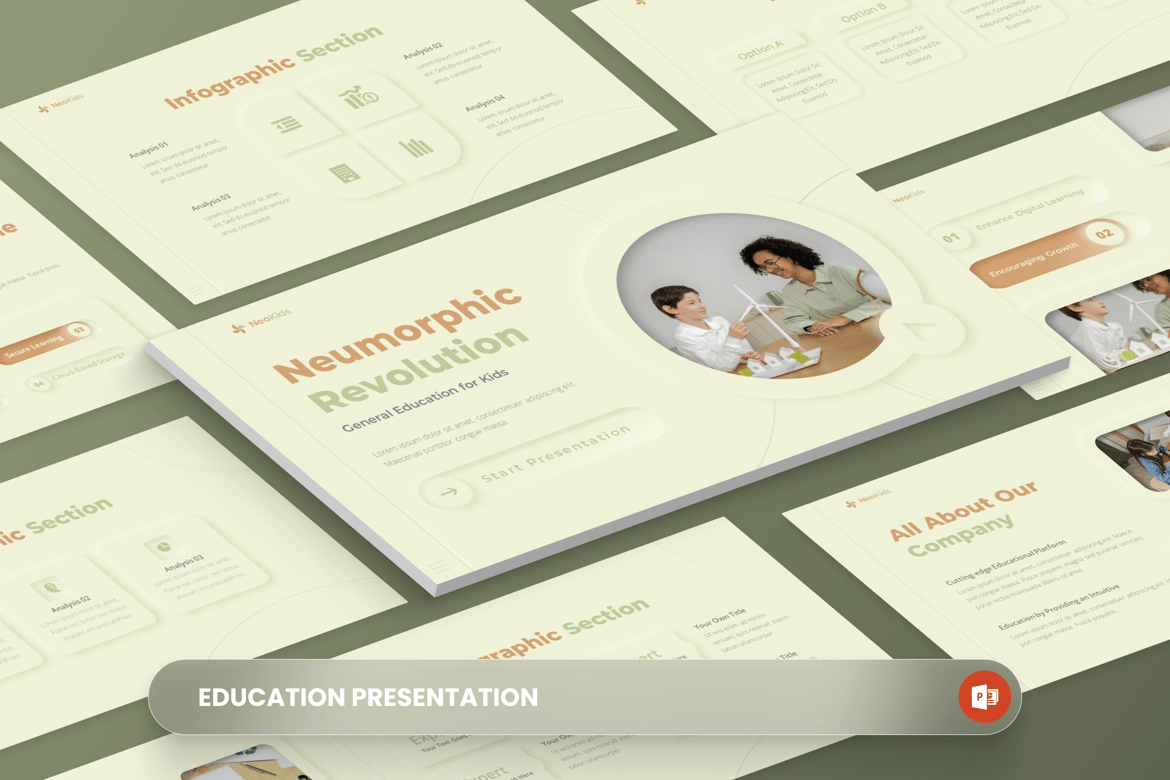 Template Presentasi Pendidikan NeoKids - Solusi Kreatif untuk Semua Kebutuhan Anda