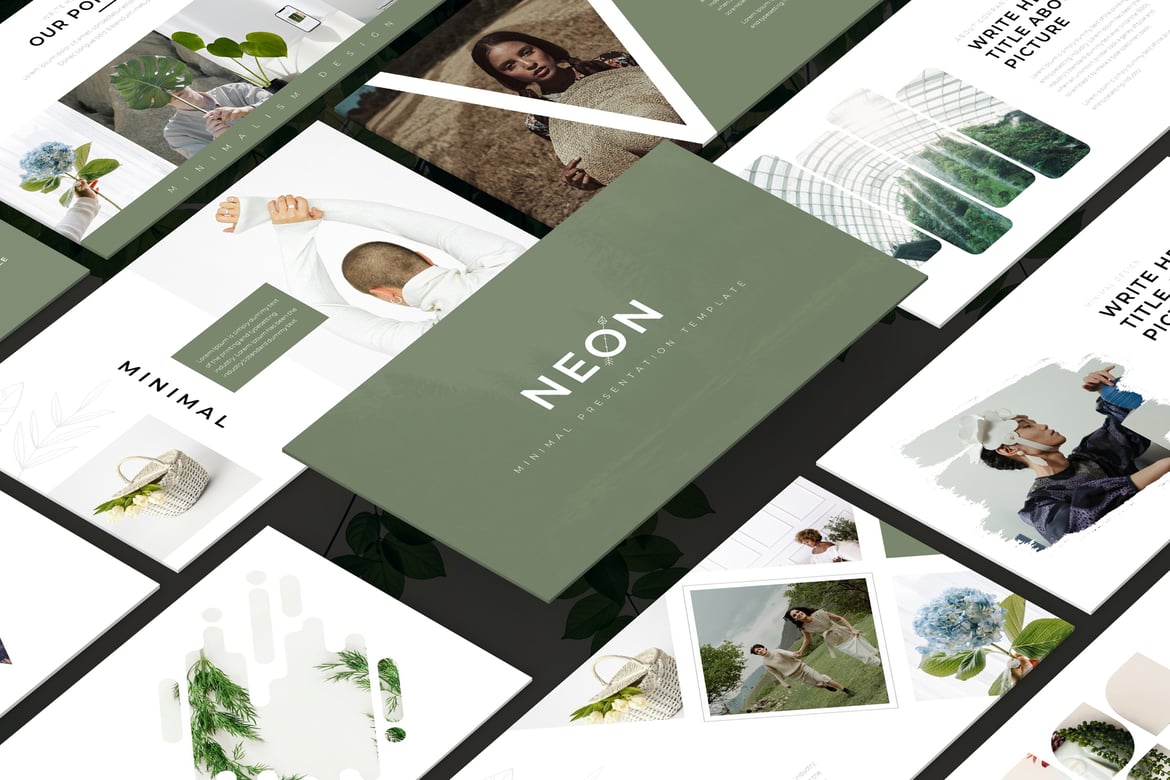 Neon - Template Powerpoint Minimalis yang Modern dan Profesional