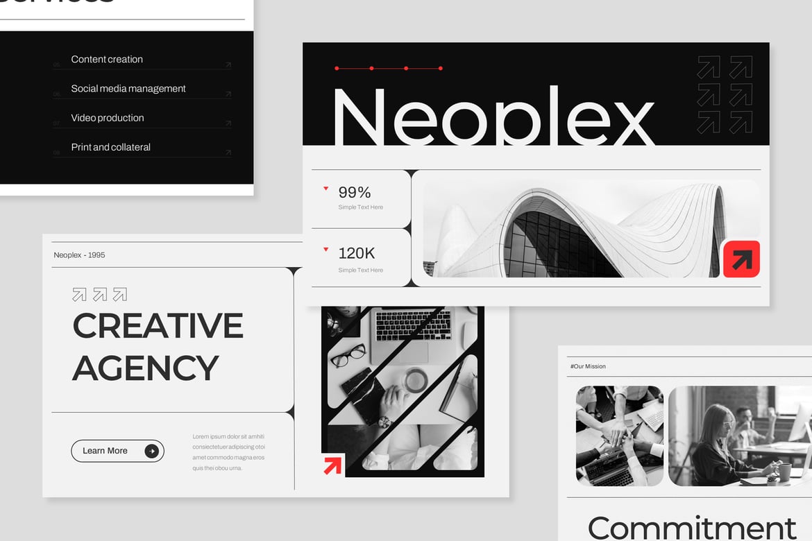Neoplex - Template PowerPoint Kreatif untuk Agensi