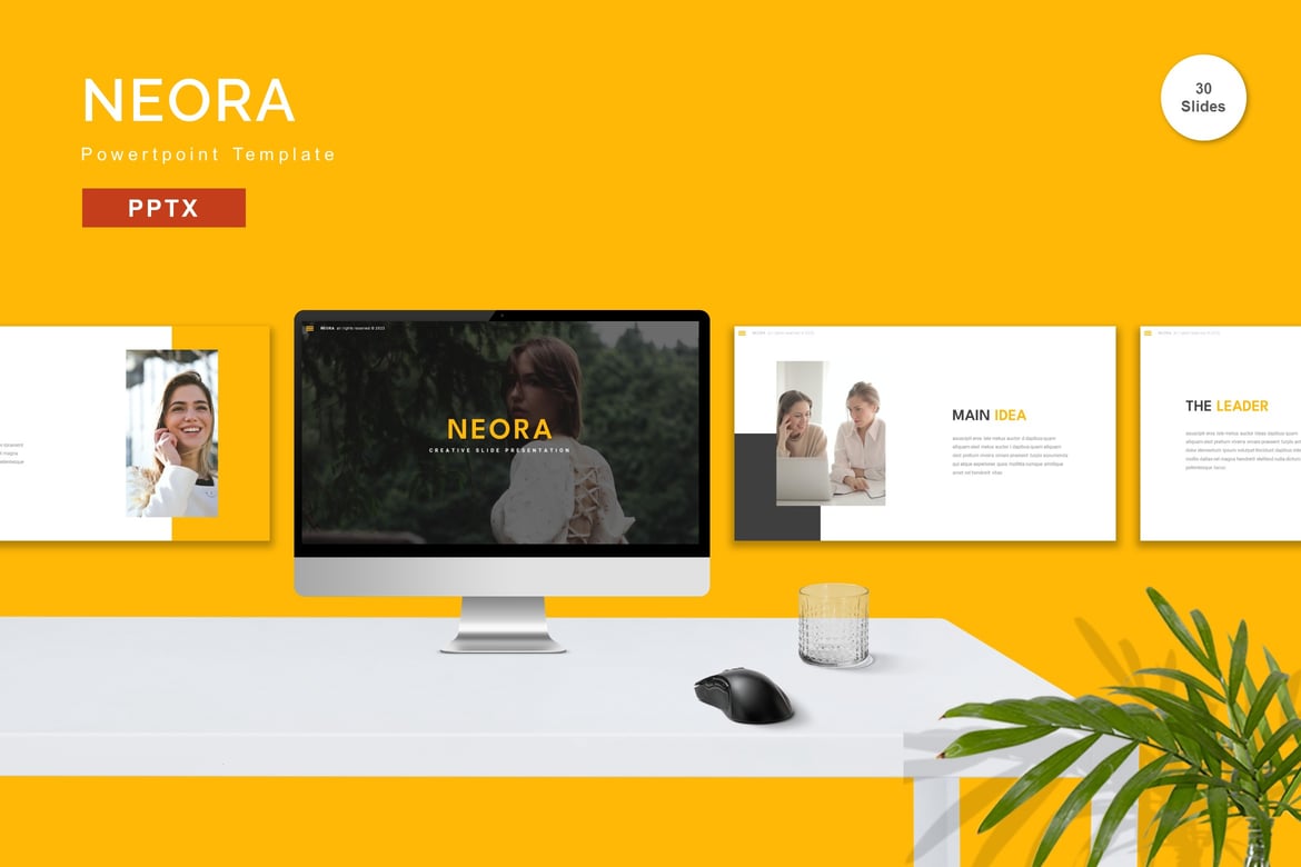 Neora - Template Powerpoint Modern untuk Presentasi Profesional