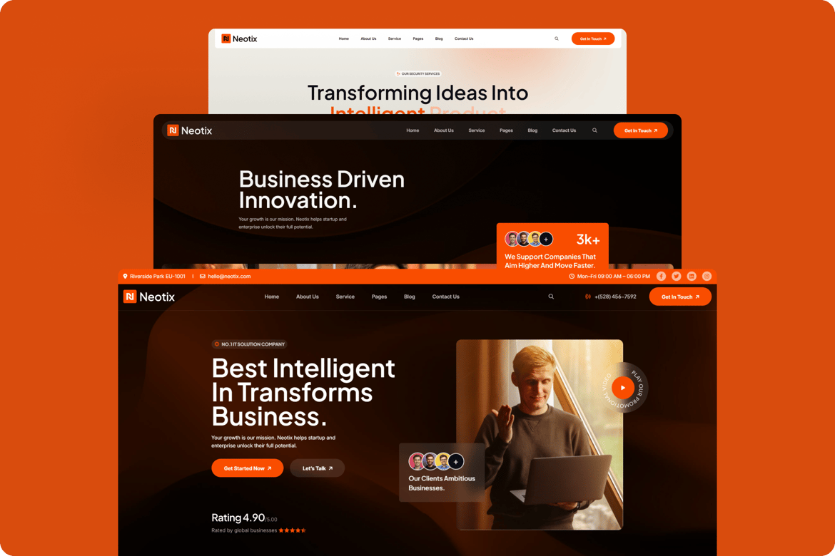 Neotix - Template Website IT Modern dan Responsif