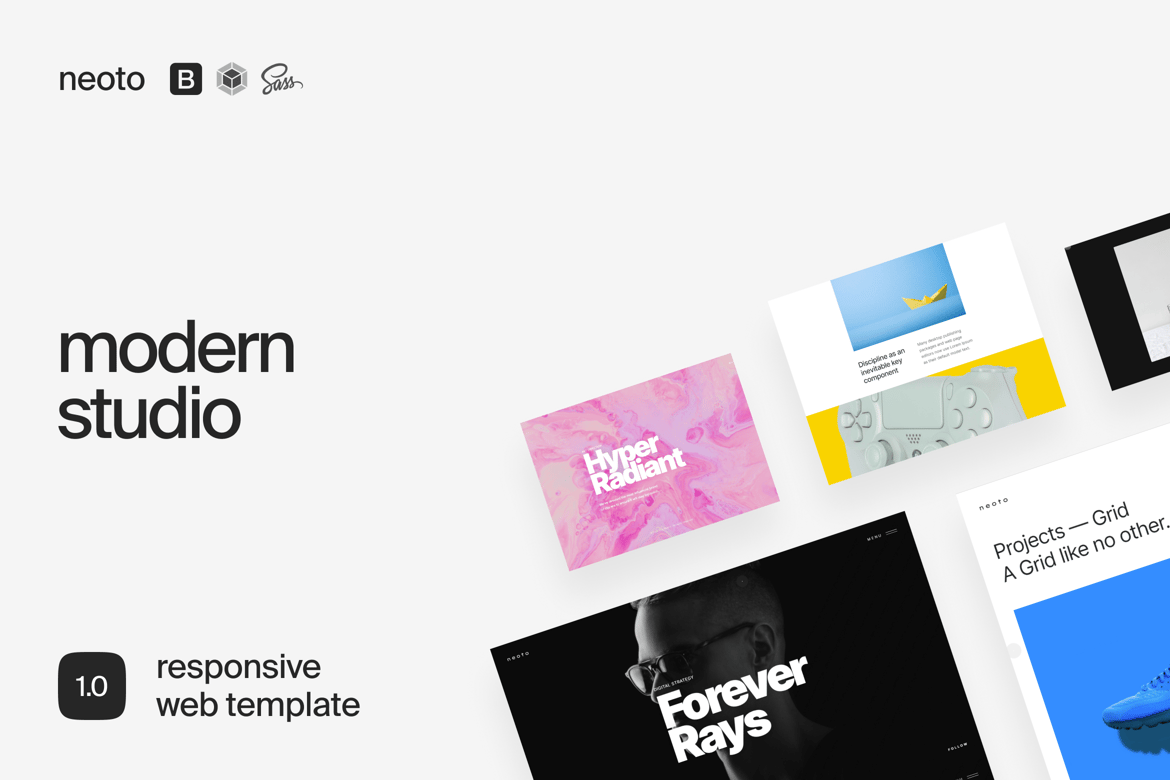 Neoto | Template Website Portofolio Kreatif yang Menawan