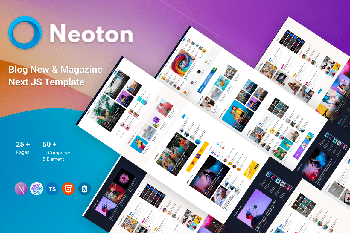 Neoton – Template Website Berita, Blog & Majalah Berbasis Next.js