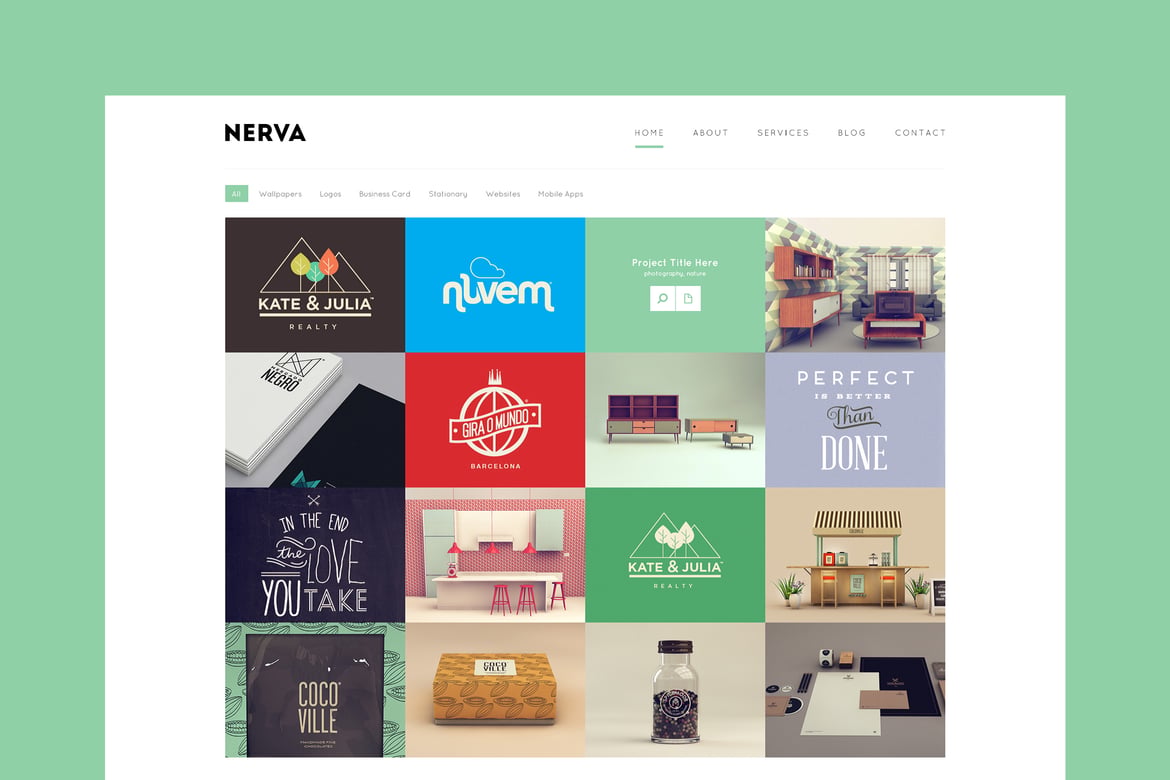 Nerva - Template Website Minimalis yang Elegan