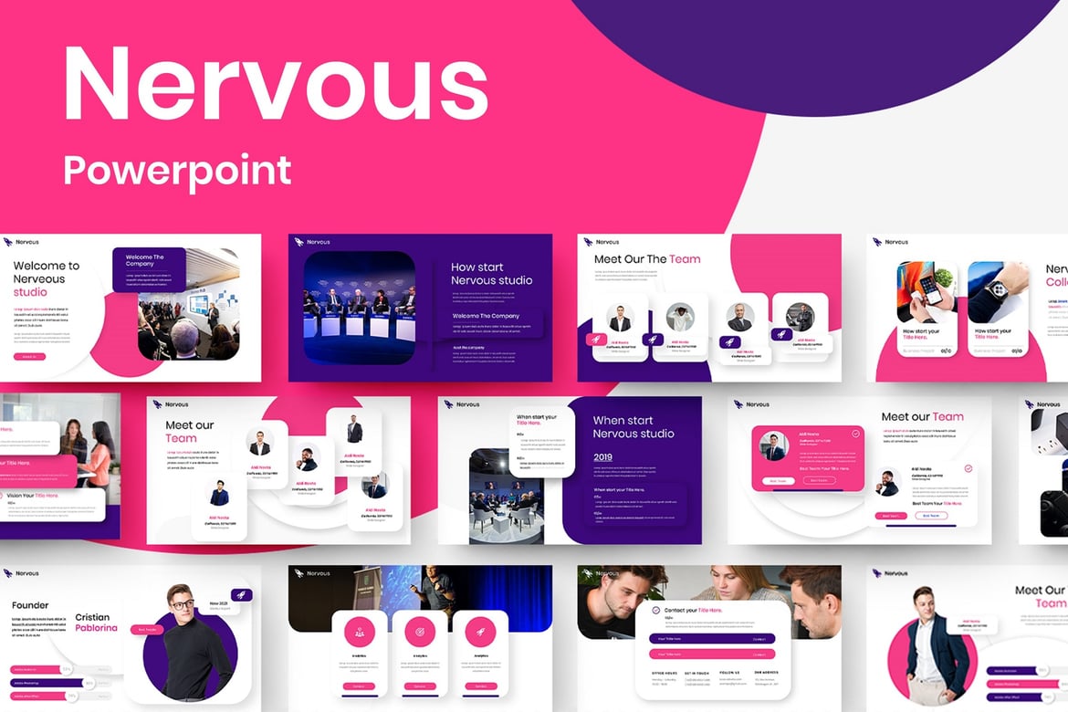 Nervous – Template PowerPoint Bisnis yang Menarik dan Profesional