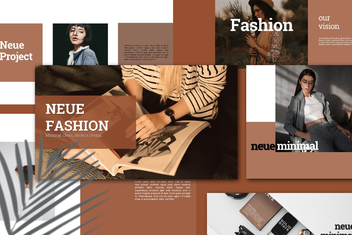 Template PowerPoint Fashion Minimalis - 40 Slide Unik