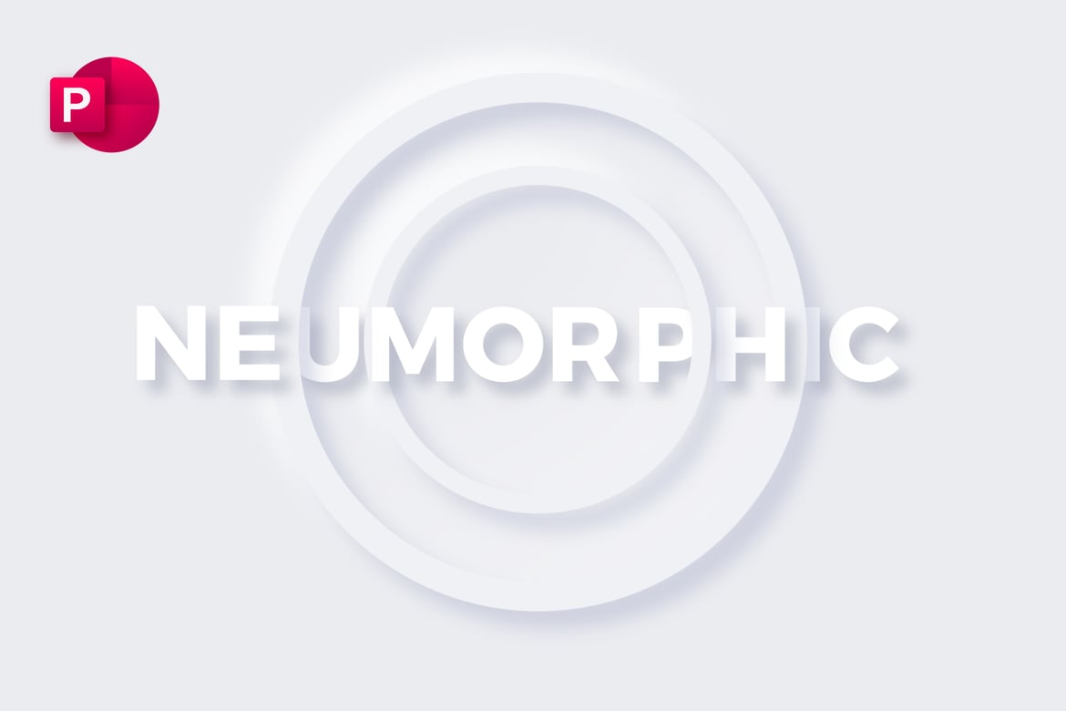Template PowerPoint Neumorfik Animasi Modern