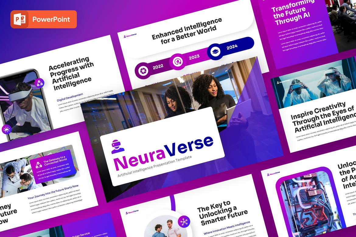Neuraverse - Template Powerpoint Profesional untuk Semua Keperluan
