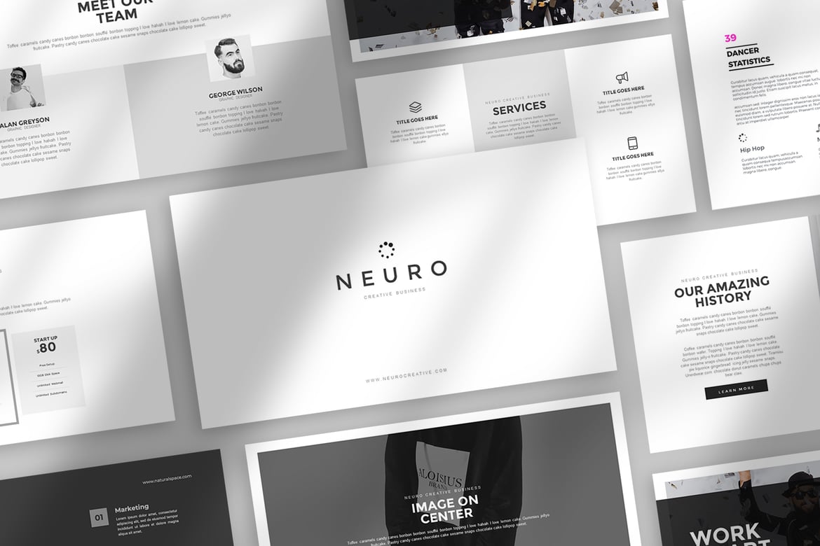 Template Powerpoint Neuro yang Menarik dan Kreatif