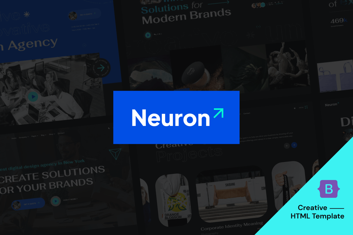 Neuron - Template Website HTML Bootstrap 5 untuk Agensi Kreatif dan Portofolio