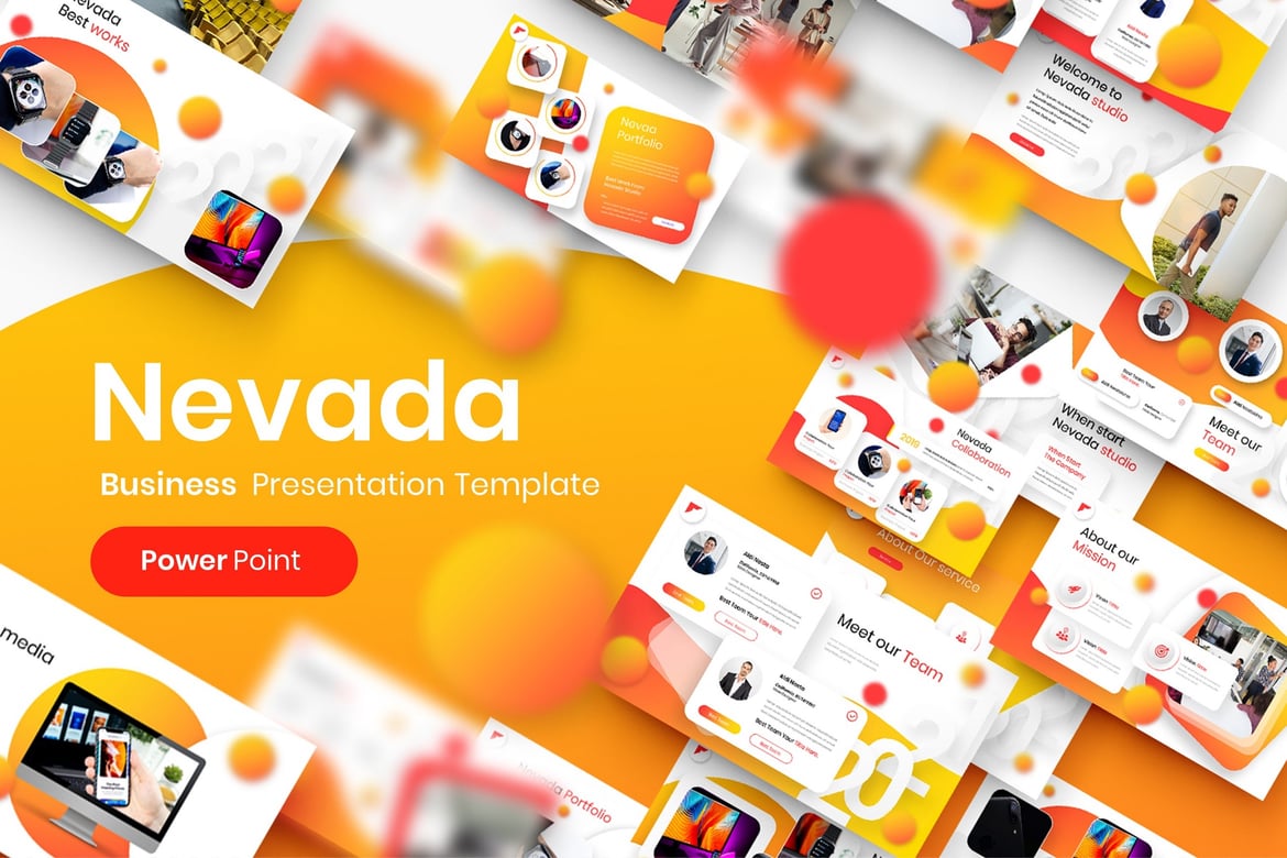 Template Presentasi Bisnis Nevada yang Menarik dan Profesional