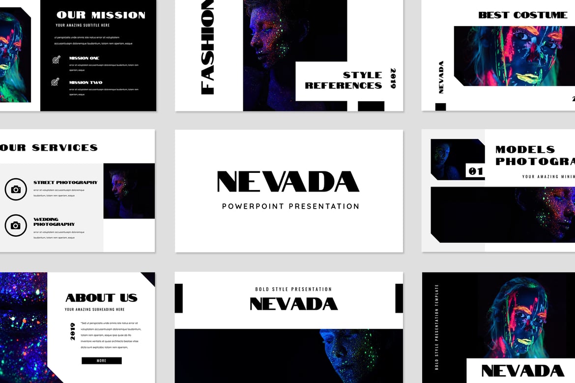 Template Powerpoint Nevada: Presentasi Modern dan Kreatif