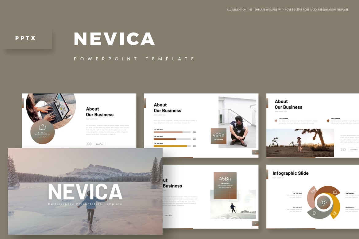 Nevica - Template PowerPoint Multifungsi yang Menarik