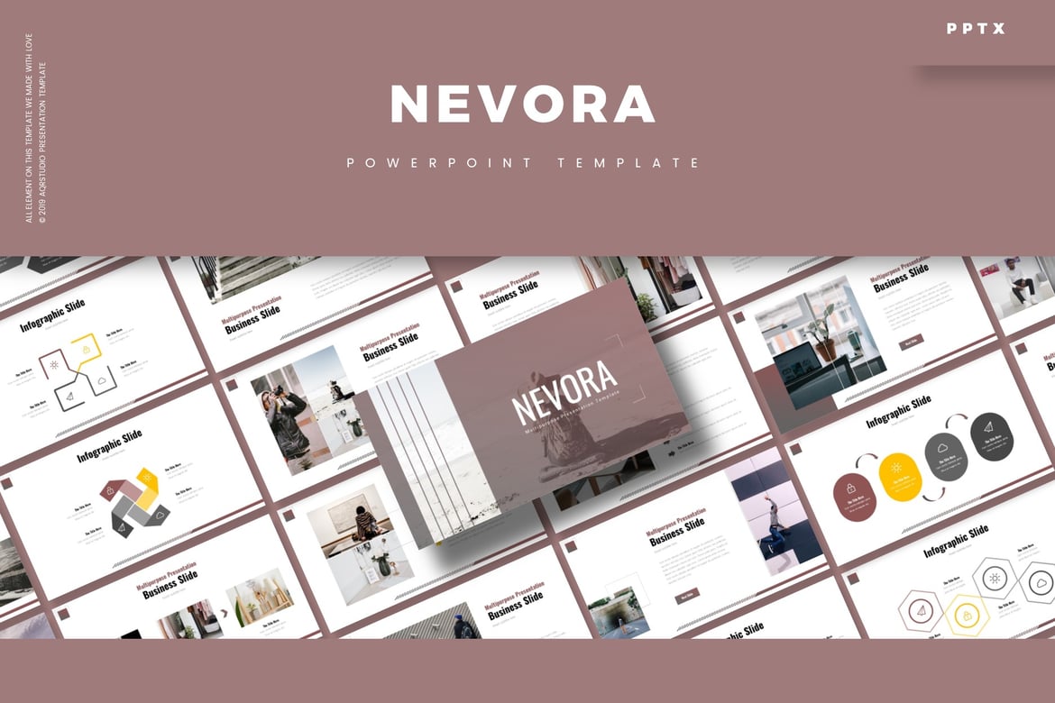 Nevora - Template PowerPoint Serbaguna yang Menarik