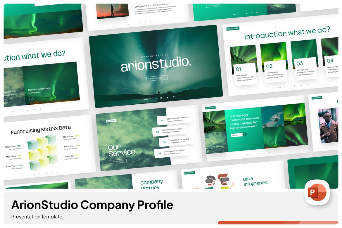 Template Presentasi Perusahaan Baru - PowerPoint yang Menarik