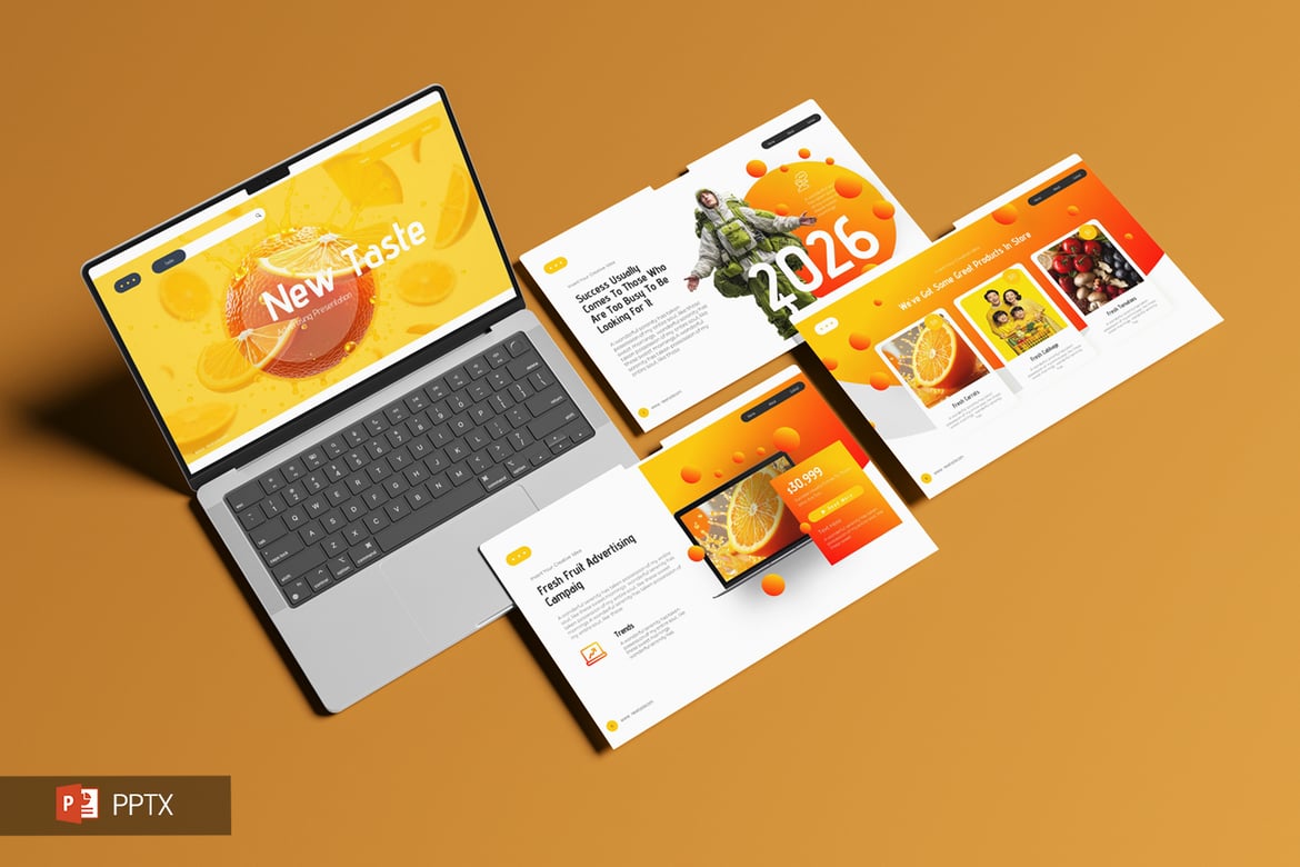 Template Powerpoint New Taste yang Menarik dan Profesional