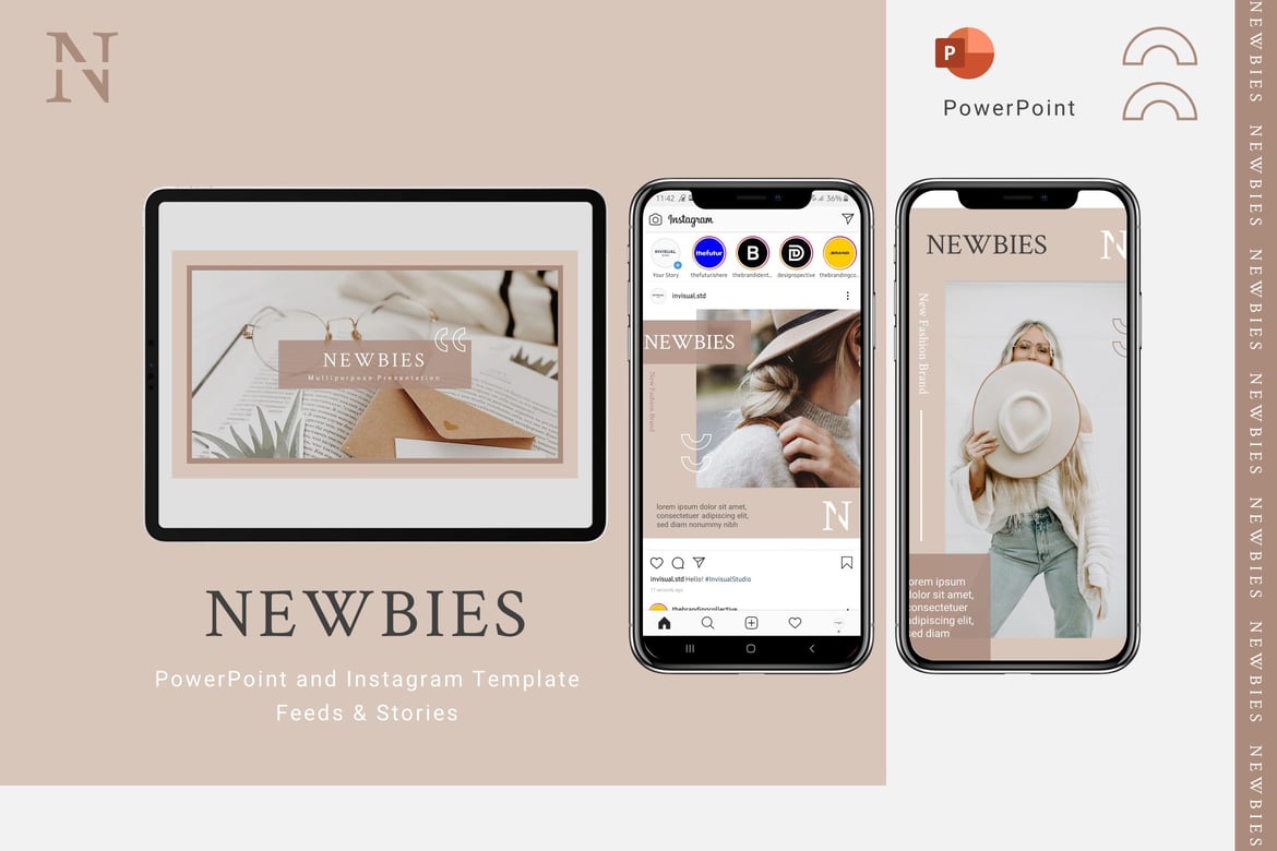 Template PowerPoint & Instagram untuk Pemula yang Menarik
