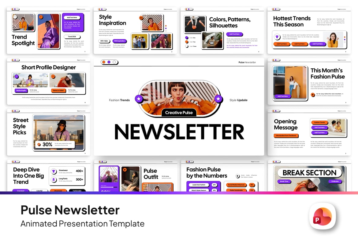 Template Presentasi Newsletter yang Menarik dan Informatif