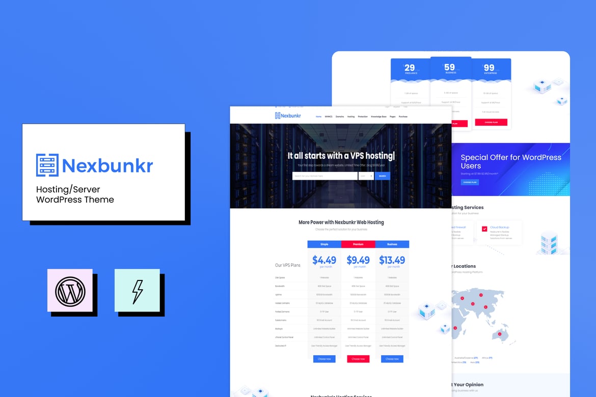 Tema WordPress Nexbunker - Solusi Ideal untuk Website Hosting dan Server