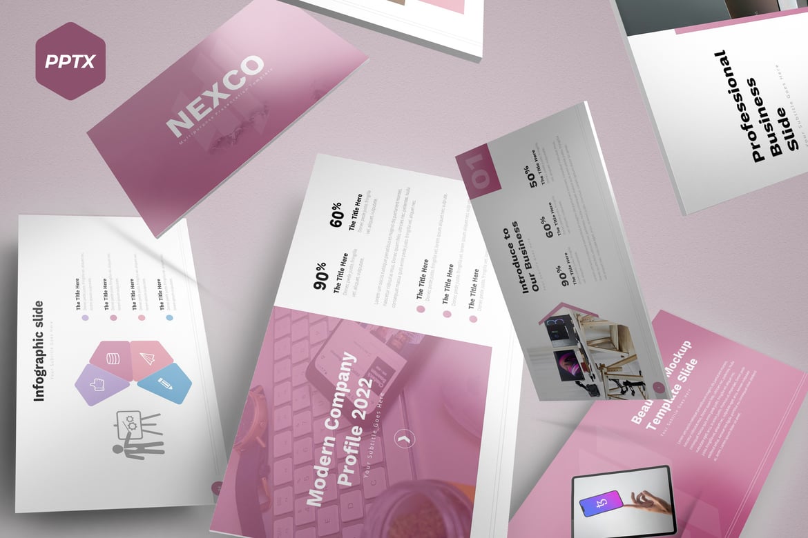 Nexco - Template Presentasi PowerPoint Profesional