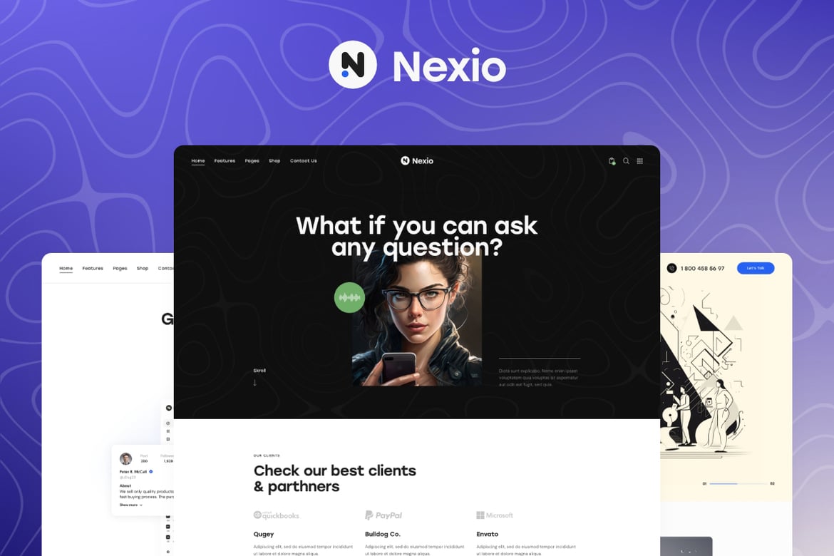 Nexio: Tema WordPress Modern untuk Studio Kreatif dan Bisnis Anda