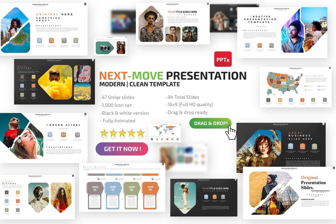 Template Powerpoint Next-Move yang Menarik dan Profesional