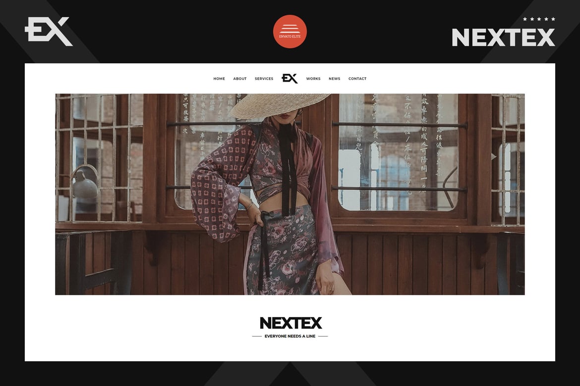 Nextex - Template Website Portofolio Fotografi Satu Halaman yang Modern