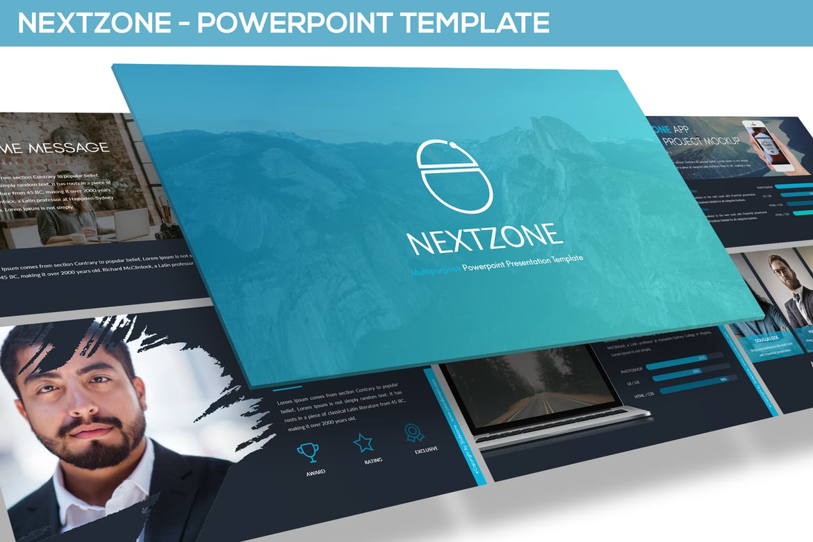 NEXTZONE - Template Presentasi PowerPoint Kreatif dan Serbaguna