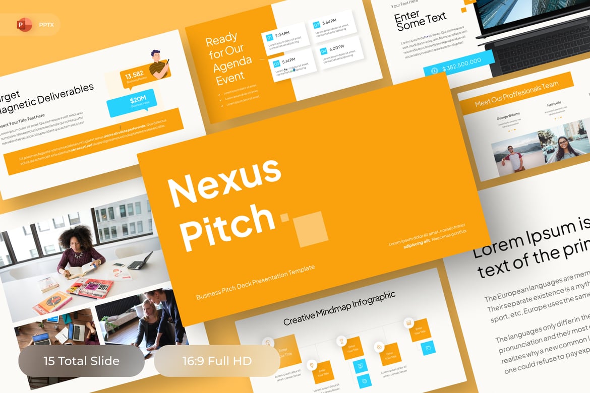 Template Presentasi Bisnis NexusPitch yang Menarik dan Profesional