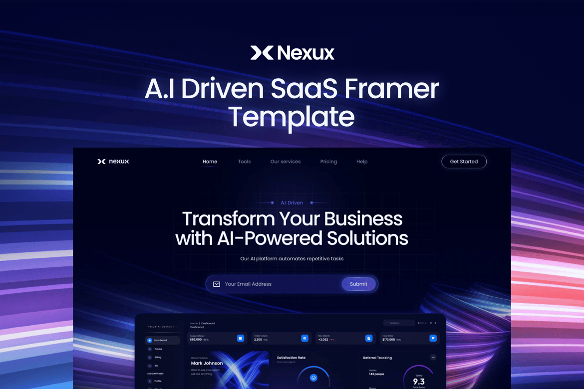 NEXUX - Tema WordPress Landing Page SaaS Terbaik untuk Bisnis Anda
