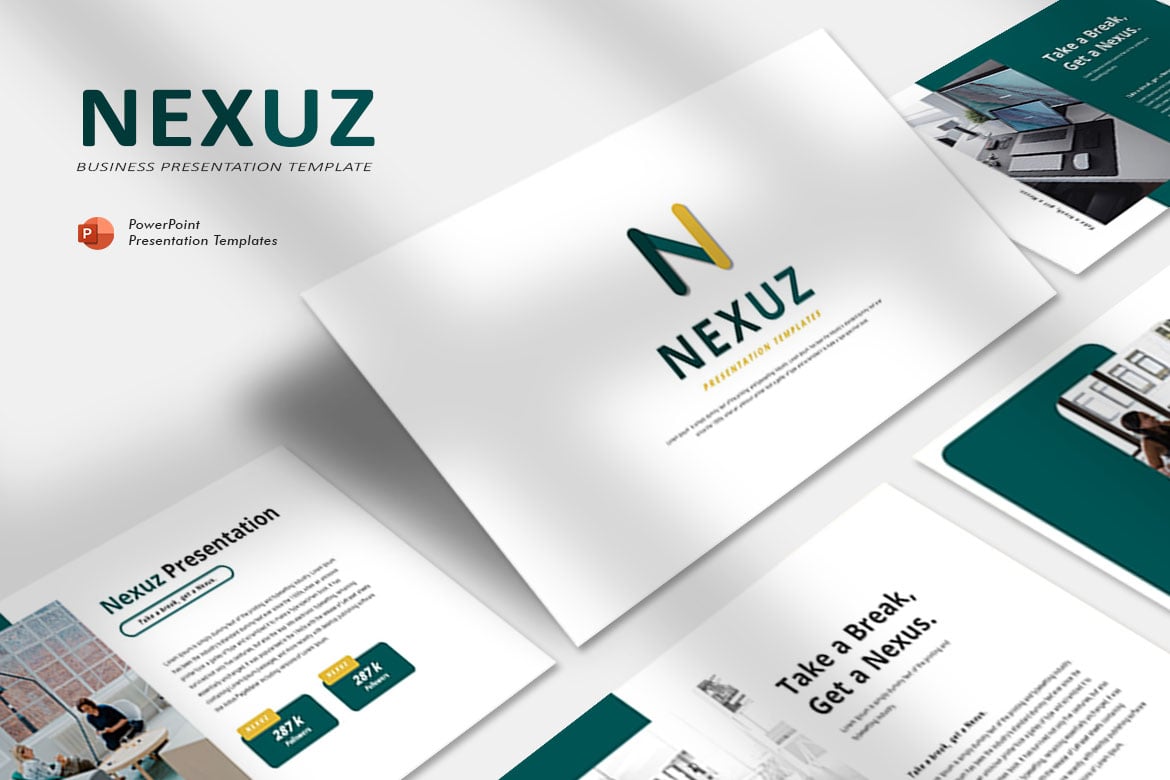 NEXUZ - Template PowerPoint Modern dan Kreatif