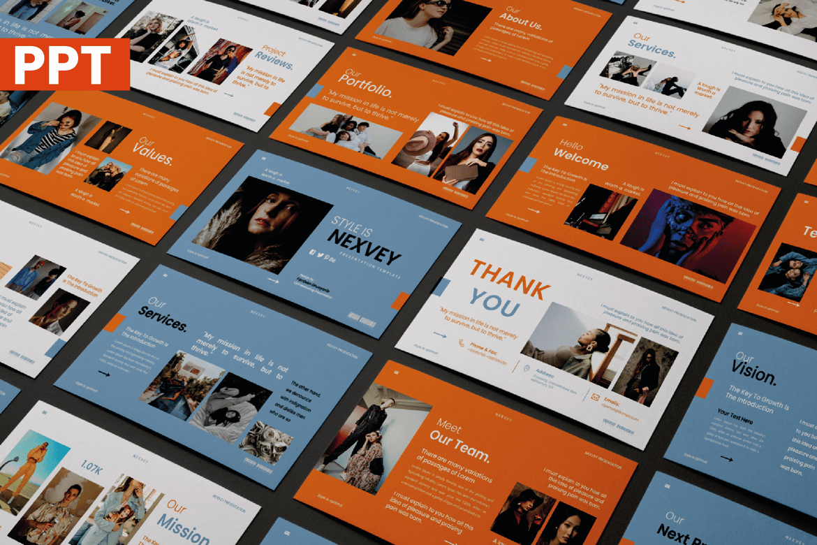 Template Powerpoint Nexvey: Presentasi Modern dan Mudah Disesuaikan