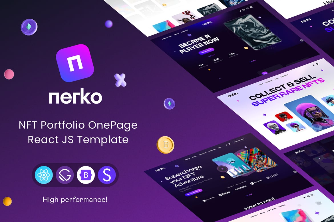 Template Website NFT Portofolio yang Menawan dan Fungsional