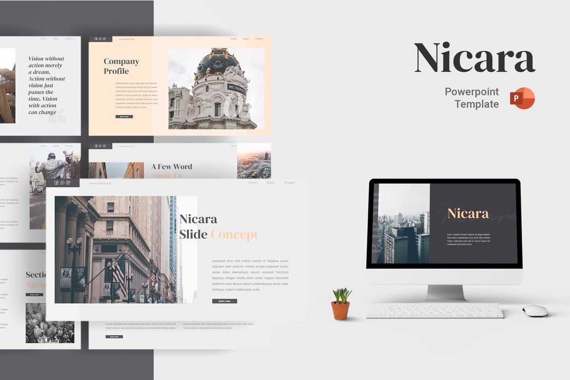 Nicara - Template PowerPoint yang Menarik dan Multifungsi