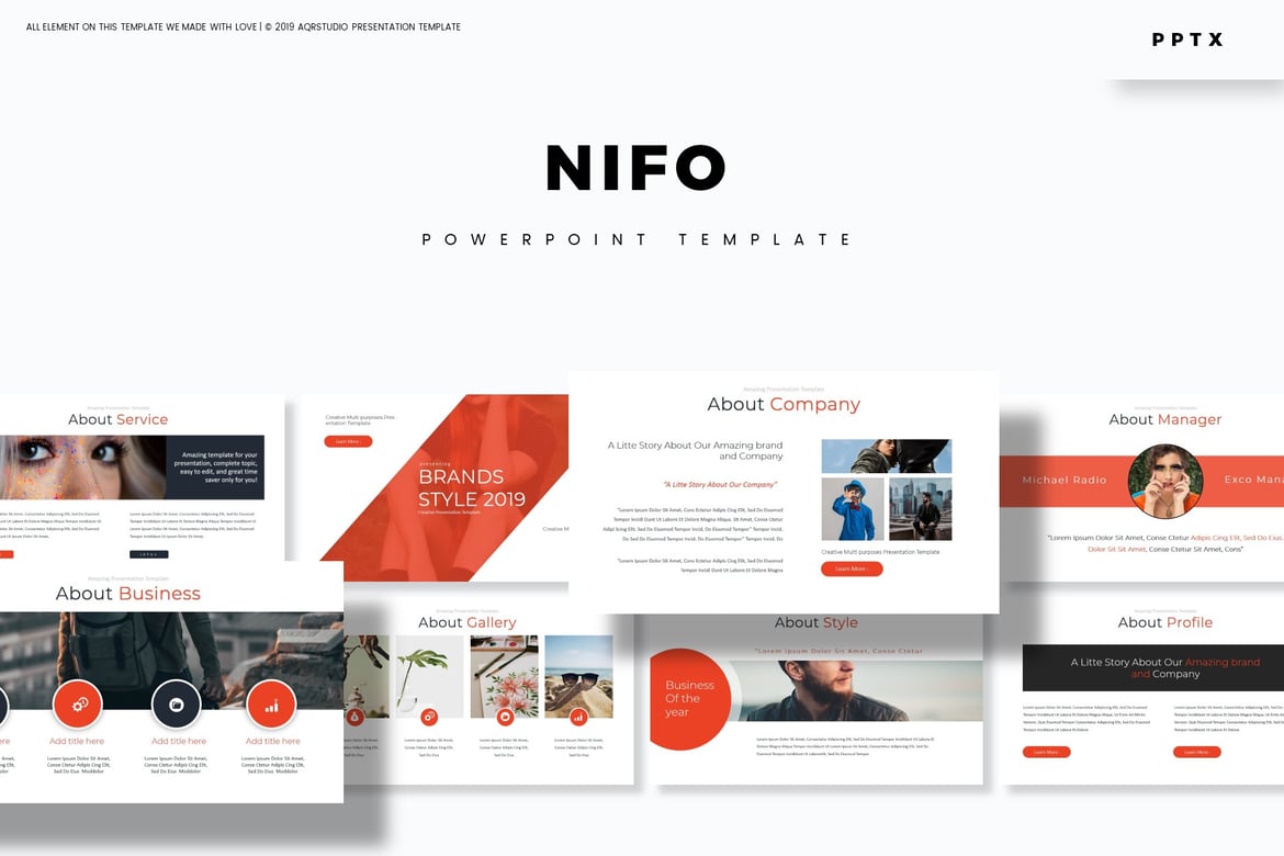 Template PowerPoint Nifo - Solusi Presentasi Kreatif Anda