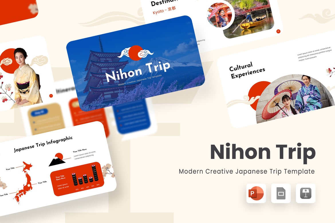 Template Powerpoint Wisata Jepang - Tampilkan Presentasi Anda dengan Gaya