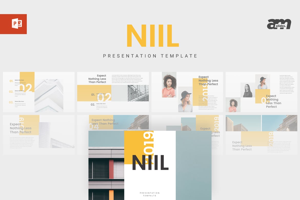 Template PowerPoint Niil - Desain Minimalis dan Kreatif untuk Presentasi Anda